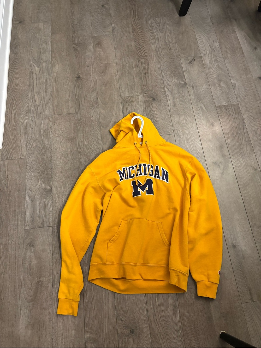 Michigan Logo Yellow Hooded Sweatshirt